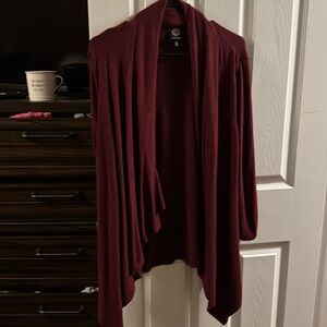 Bobeau cardigan burgundy